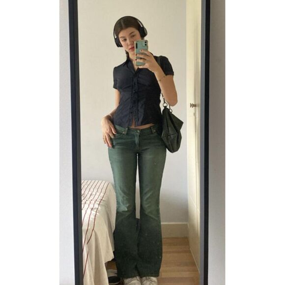 Blue Slim Waist Top - Picture 5 of 5